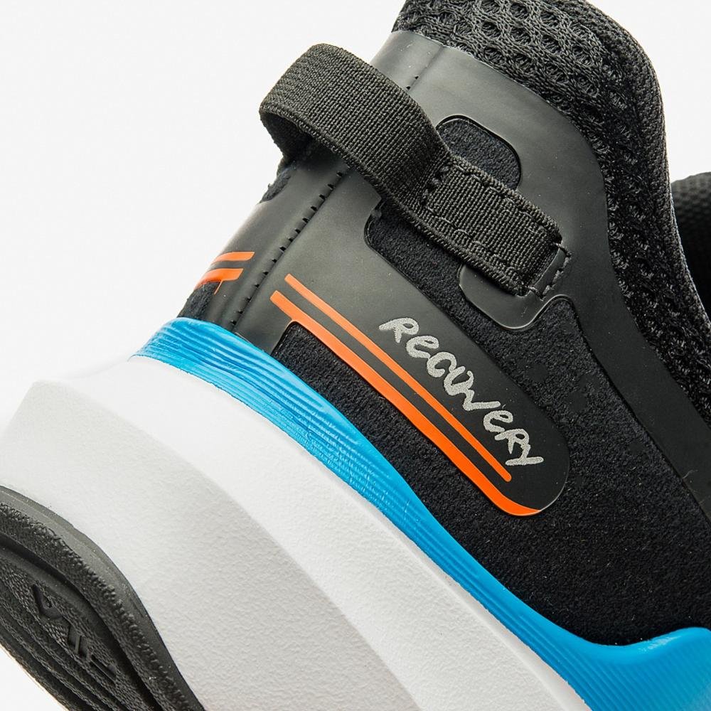 Tênis Corrida Fila Recovery Preto/Azul Preto 4
