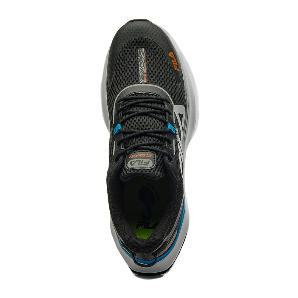 Tênis Corrida Fila Recovery Preto/Azul Preto 5