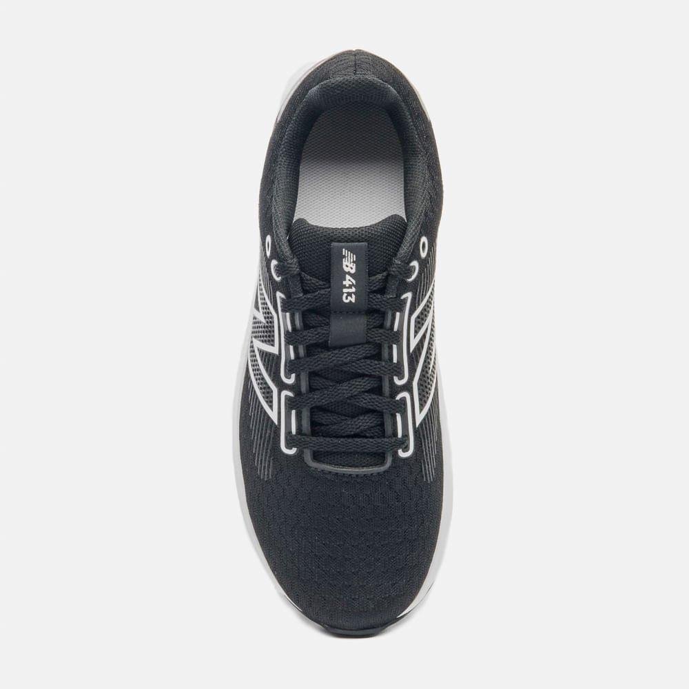 Tênis Feminino Corrida New Balance 413v3 Preto/Branco Preto 4