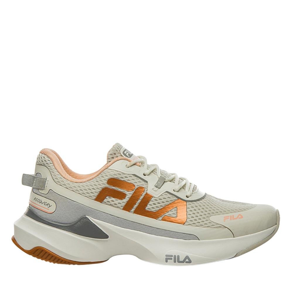 Tênis Corrida Fila Feminino Recovery Cinza/Dourado