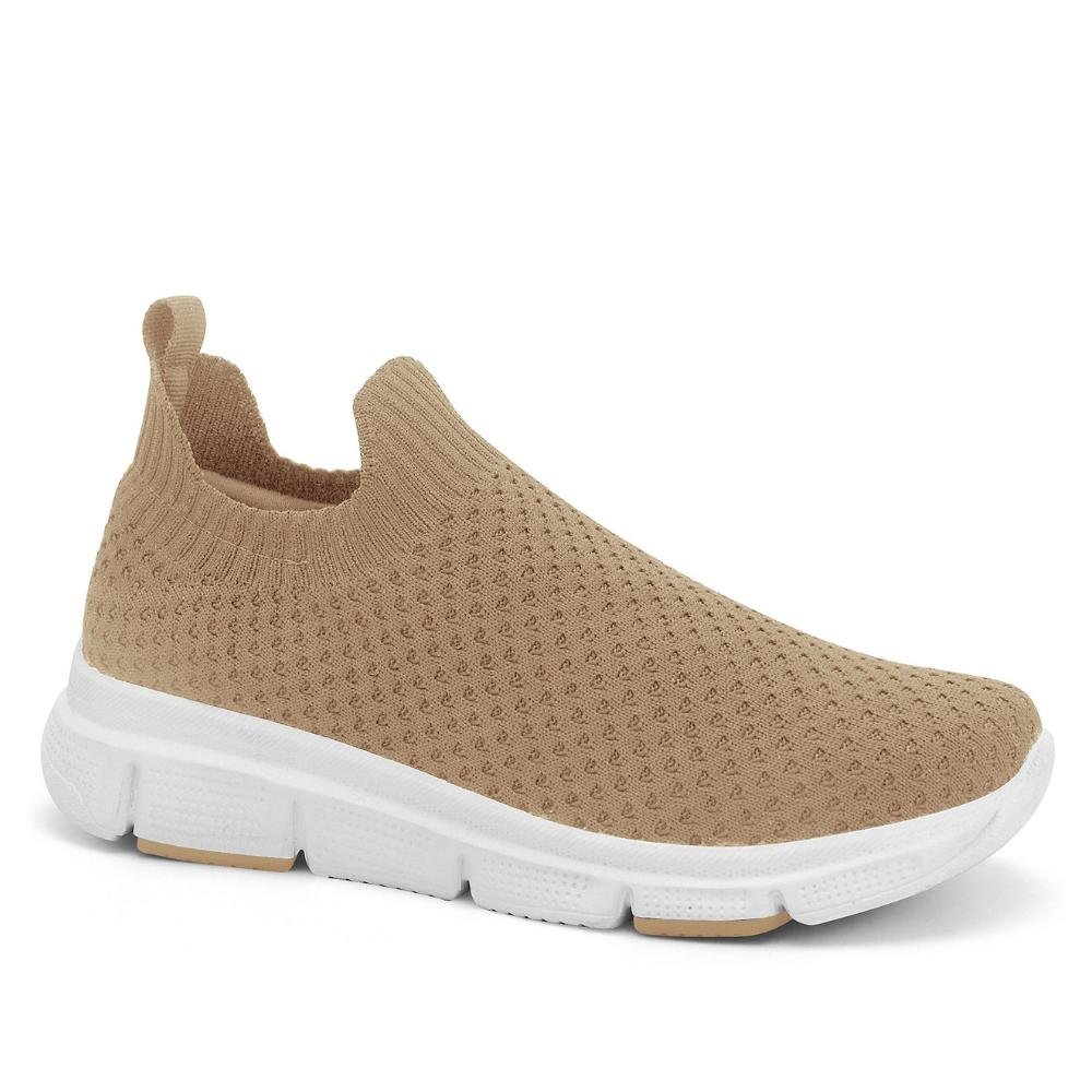 Tênis Comfortflex Feminino Casual 25-90331 Natural Bege 1