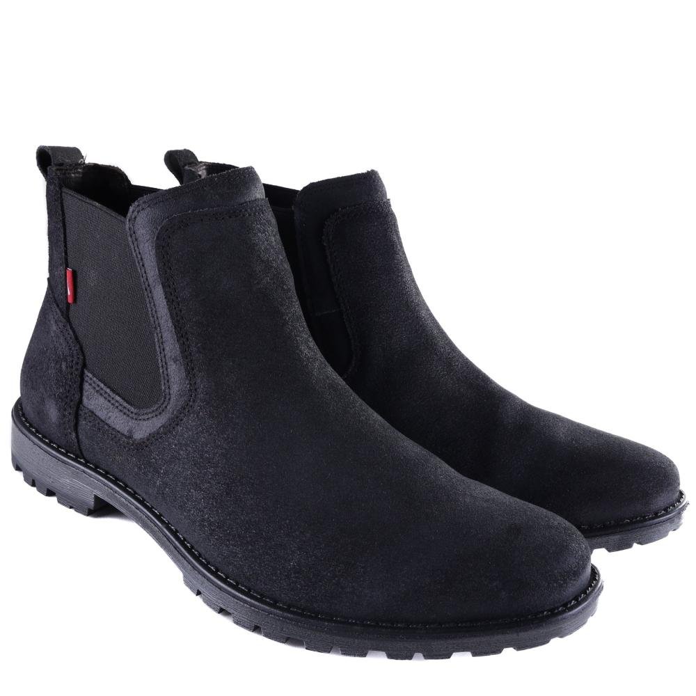 Bota Ferracini Masculina Couro Cross 9951-517C Preto Preto 3