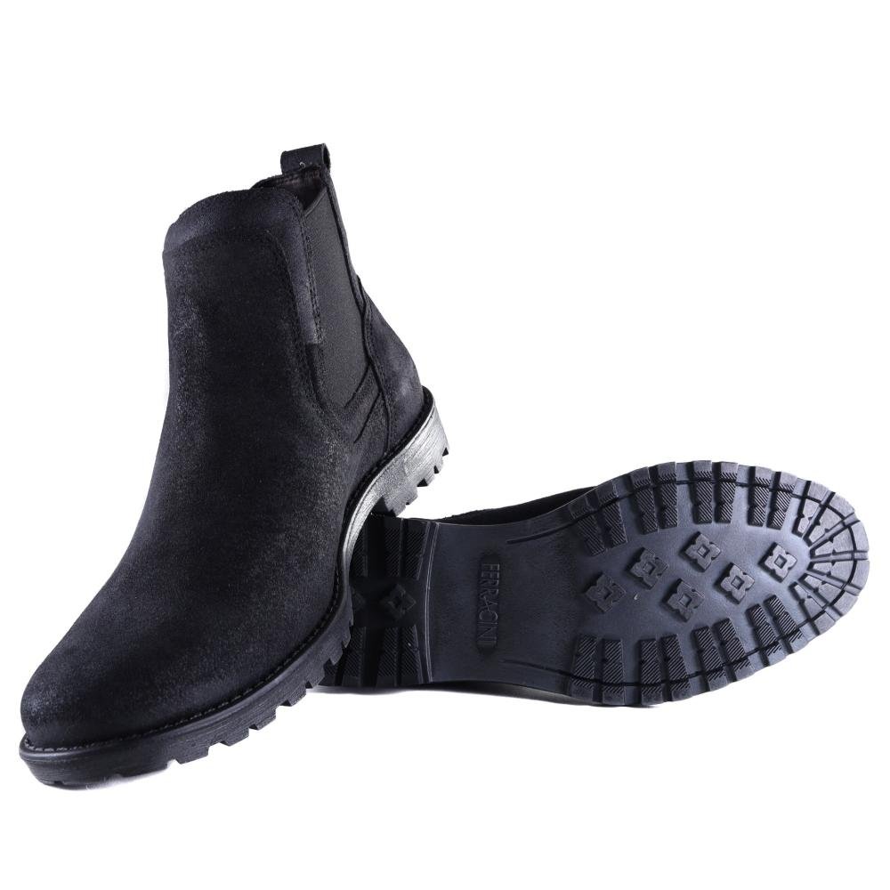 Bota Ferracini Masculina Couro Cross 9951-517C Preto Preto 4