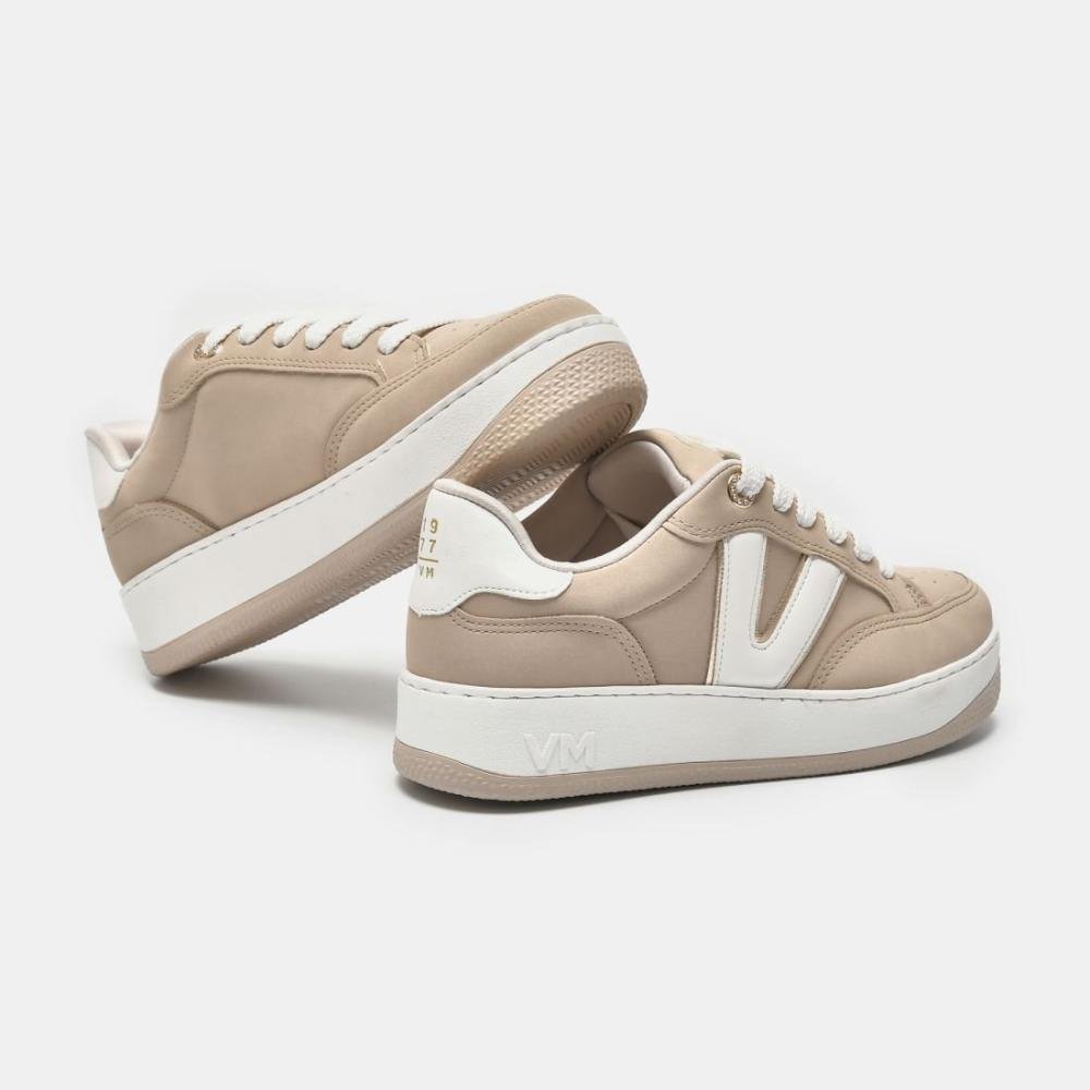 Tenis Via Marte Feminino Casual 209-004 Nude/Branco Nude/Branco 3