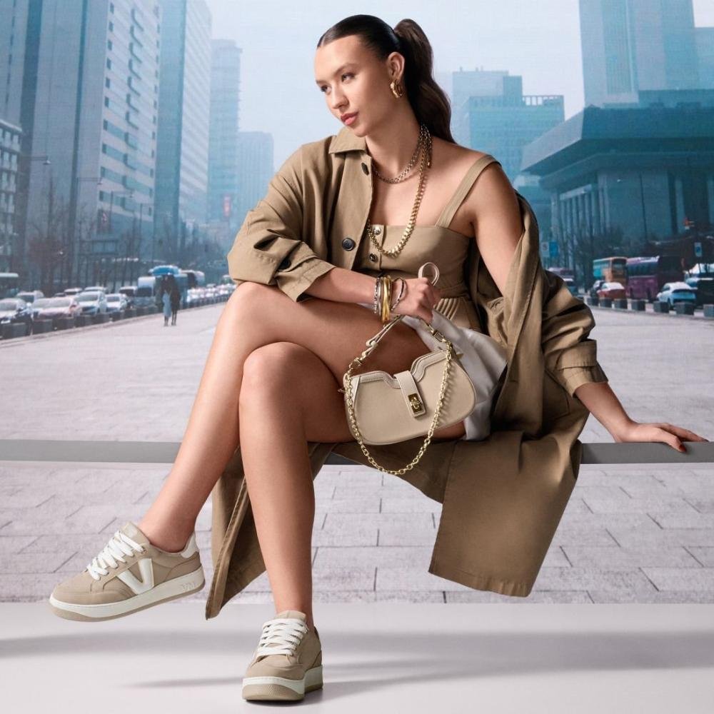 Tenis Via Marte Feminino Casual 209-004 Nude/Branco Nude/Branco 5