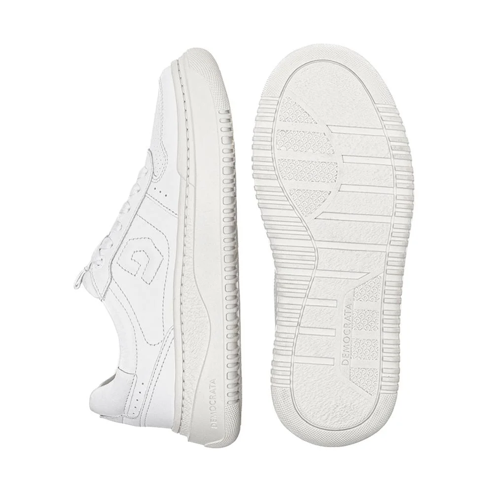 Tênis Feminino Casual Democrata Block 616101 Branco Branco 4