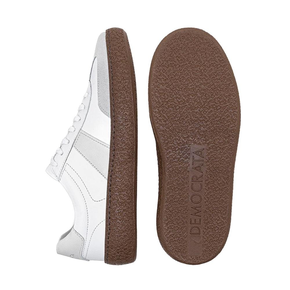 Tênis Feminino Casual Democrata Bora 617101 Branco/Off White Branco/Off White 4