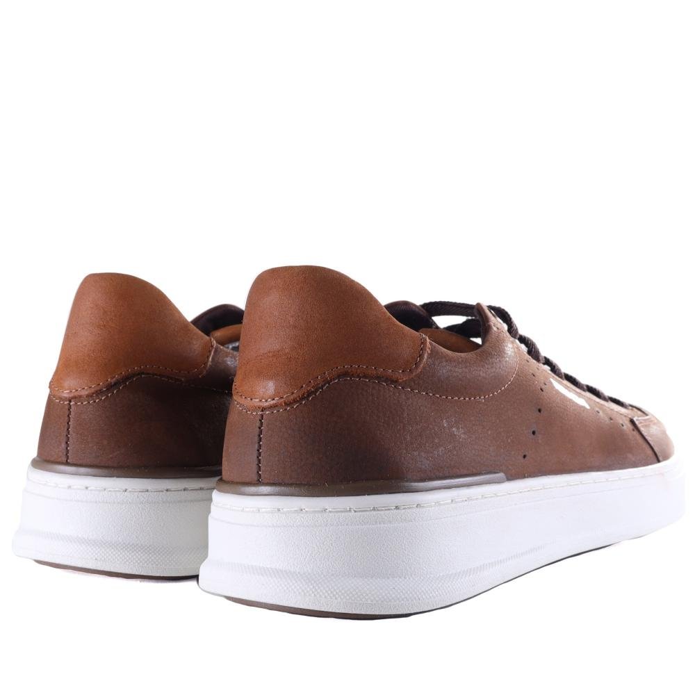 Tênis Ferracini Masculino Nobuck 2074 Chocolate Chocolate 3