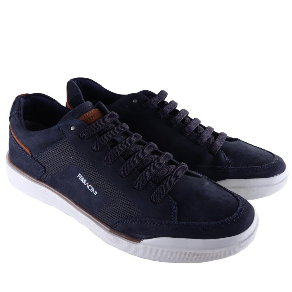Tênis Ferracini Masculino Nobuck 1062F Marinho Marinho 3