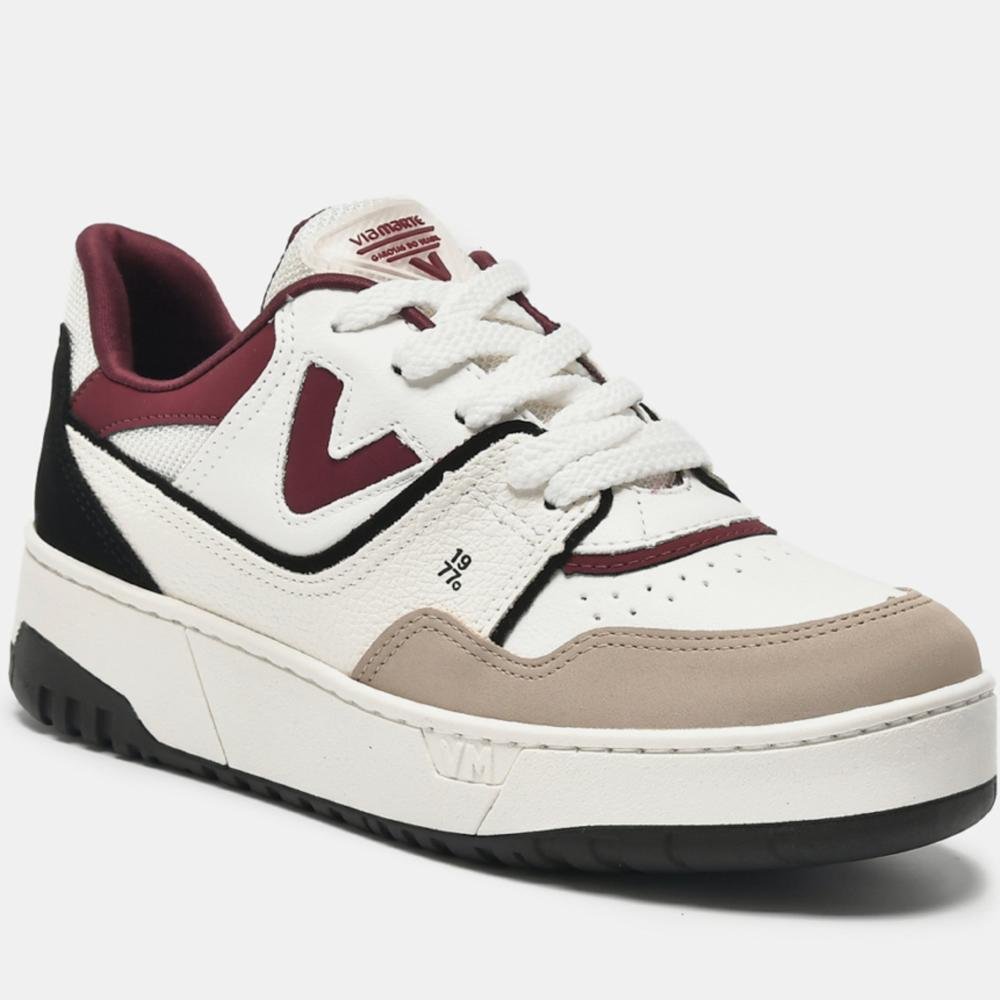 Tênis Feminino Via Marte 042-025 Branco/Malbec Branco/Malbec 4