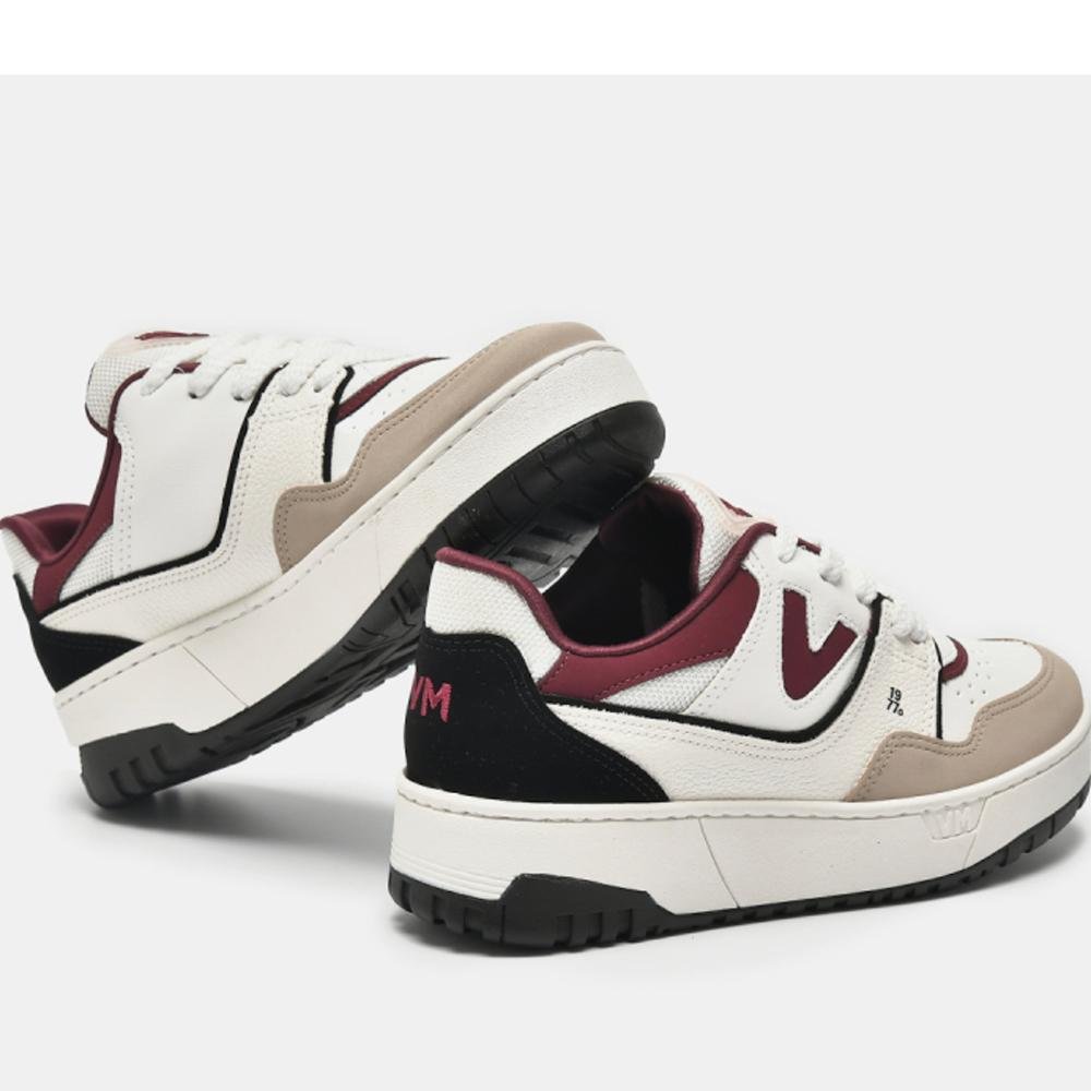 Tênis Feminino Via Marte 042-025 Branco/Malbec Branco/Malbec 5