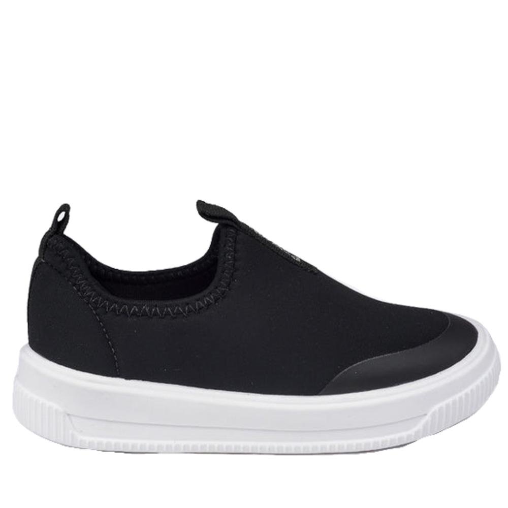 Tênis Feminino Slip-on da Pampili 738.010.000 Preto/Branco Preto/Branco 1