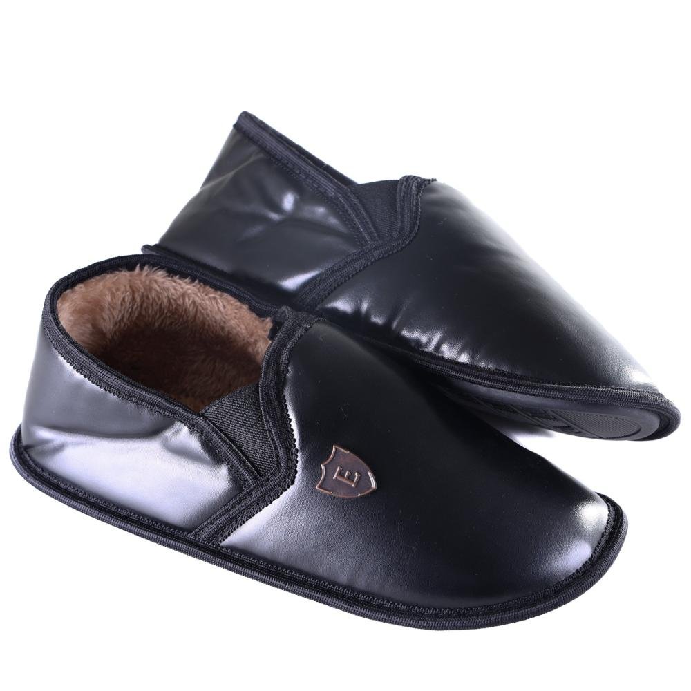 Pantufa Masculina Zariff 200323 Preto Preto 4