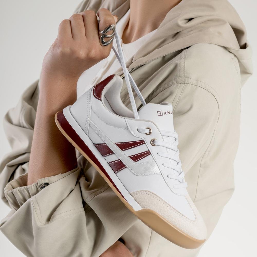 Tênis Ramarim Feminino 25-96101 Branco/Malbec Branco/Malbec 6