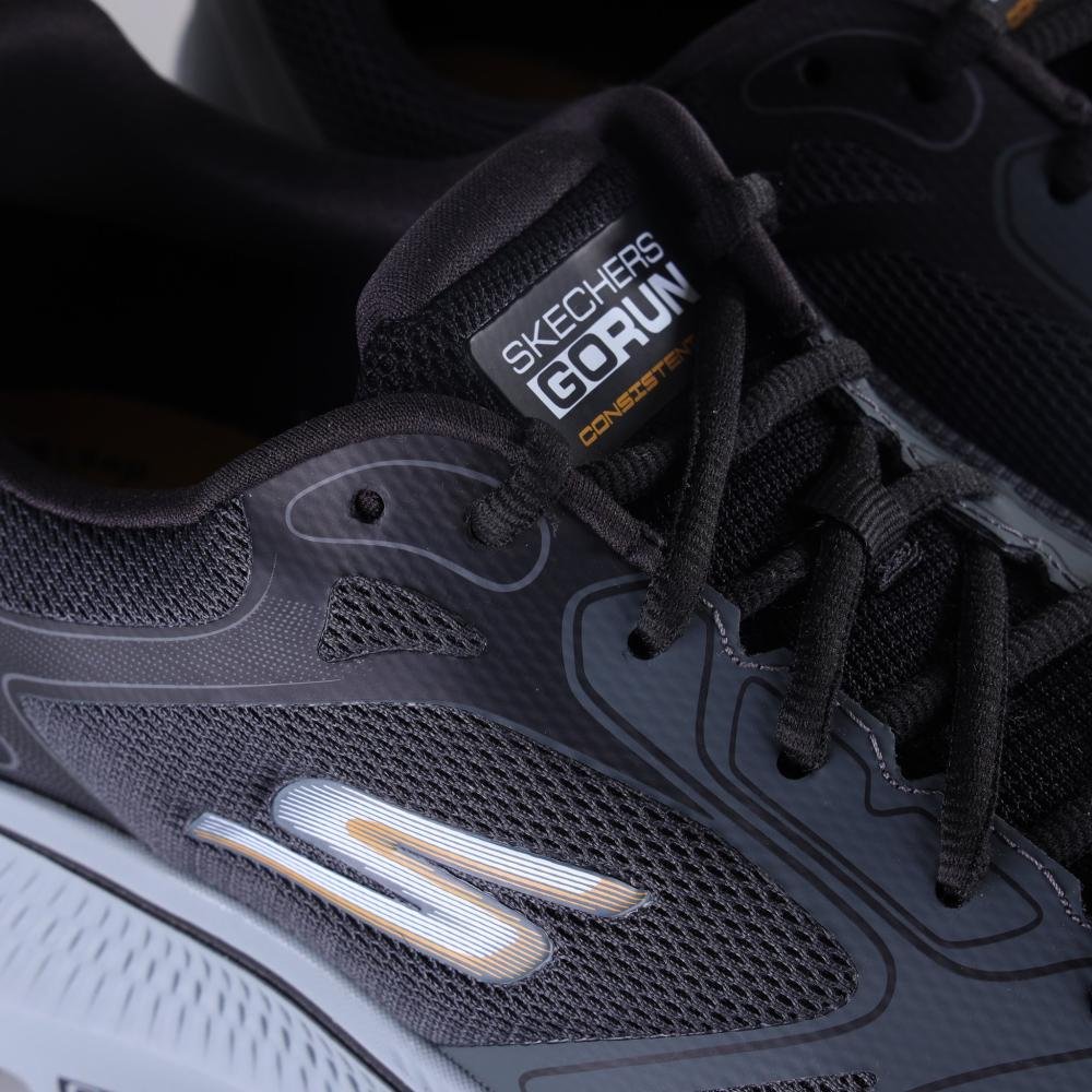 Tênis Masculino Skechers Go Run Consistent 2.0 220869 Cinza/Preto Cinza/Preto 4