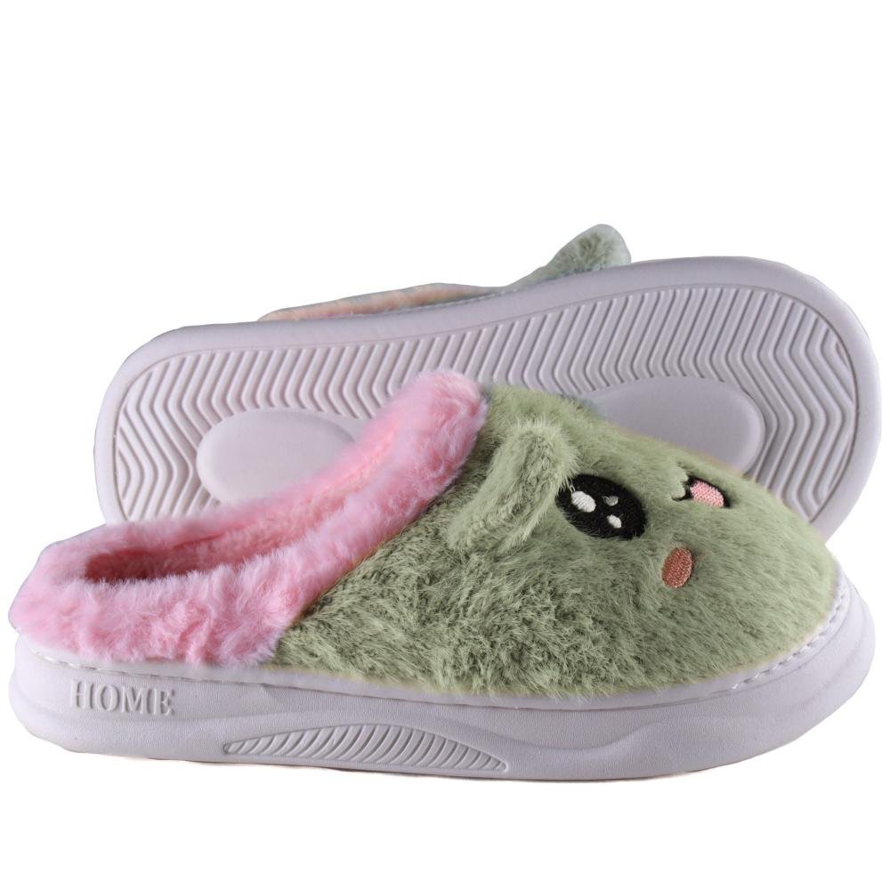 Pantufa Nuvem Infantil Zariff 802463 Verde Verde 4