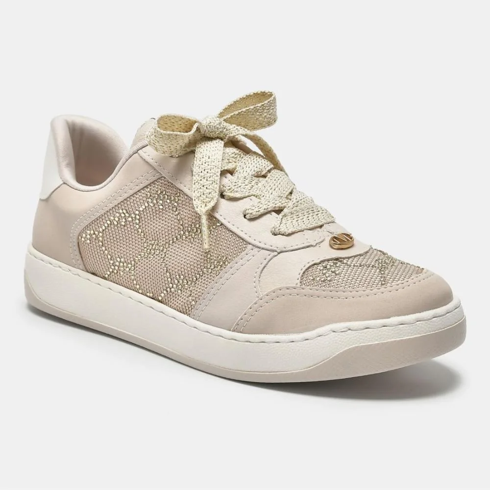 Tênis Via Marte Feminino Casual 220-001 Bege Bege 2