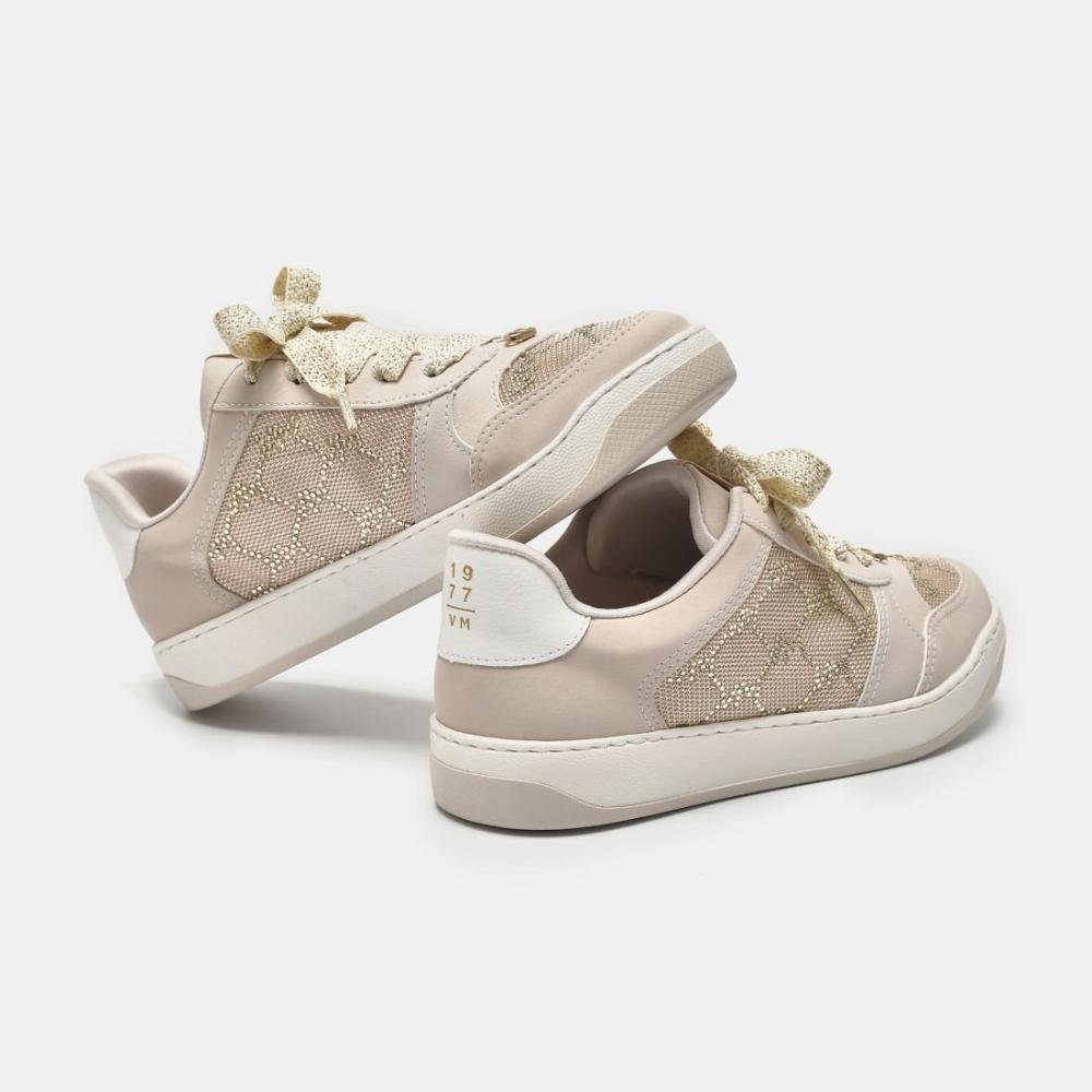 Tênis Via Marte Feminino Casual 220-001 Bege Bege 3