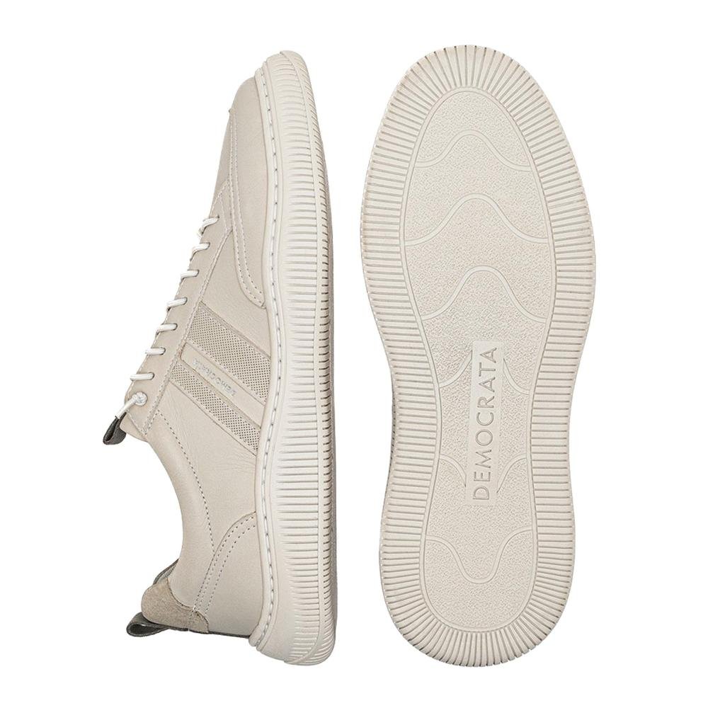 Tênis Masculino Democrata Denim Vibe 625101 Creme Creme 4