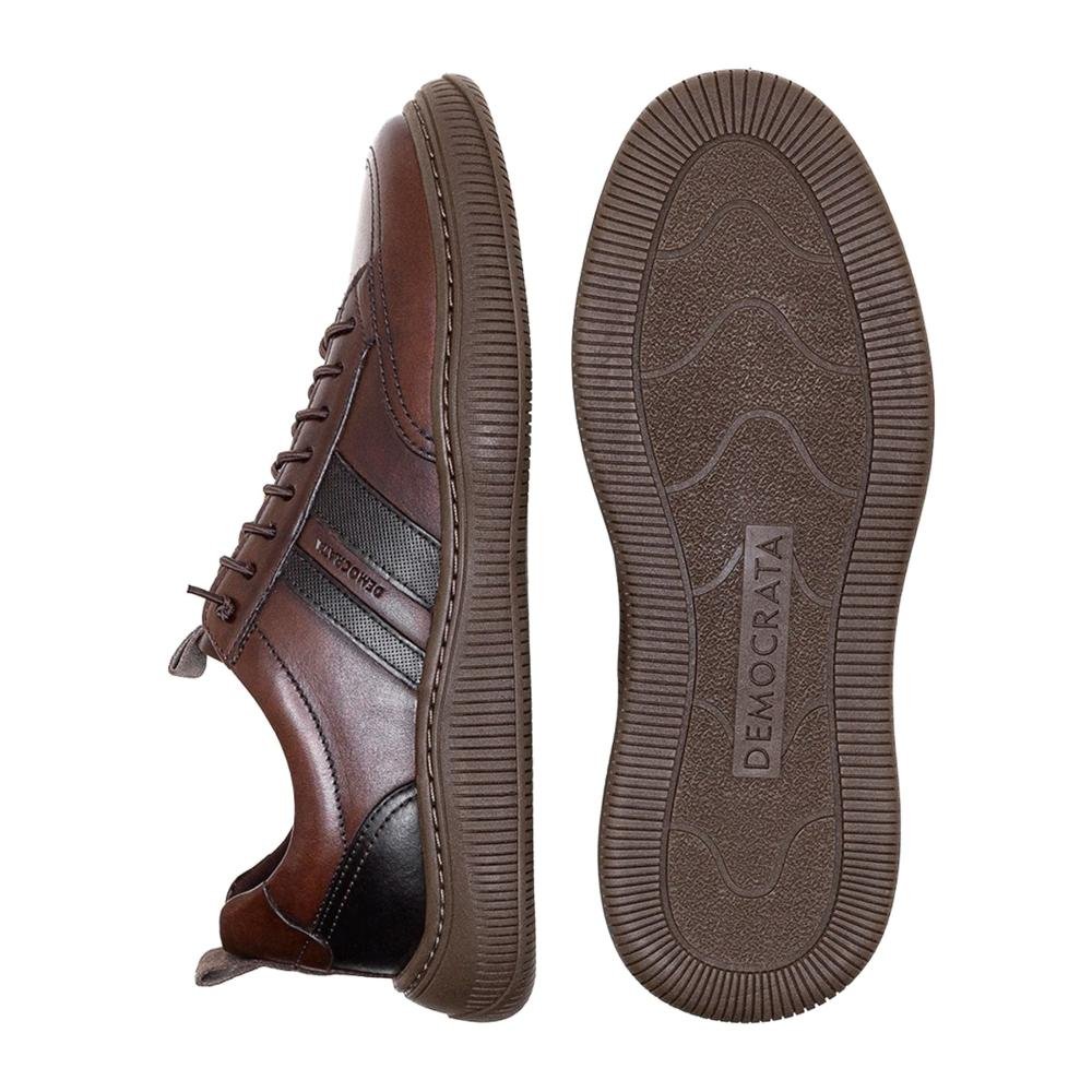 Tênis Masculino Democrata Denim Vibe 625101 Tabaco/Cafe Tabaco/Café 4