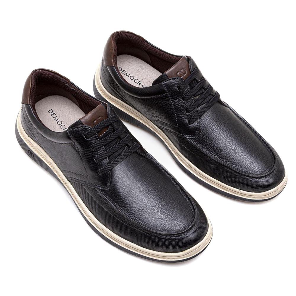 Sapato Masculino Democrata Easy Leave 245202 Preto Preto 2