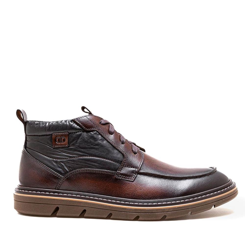 Bota Masculina Democrata Metropolitan Jeff 604104 Mogno Mogno 1