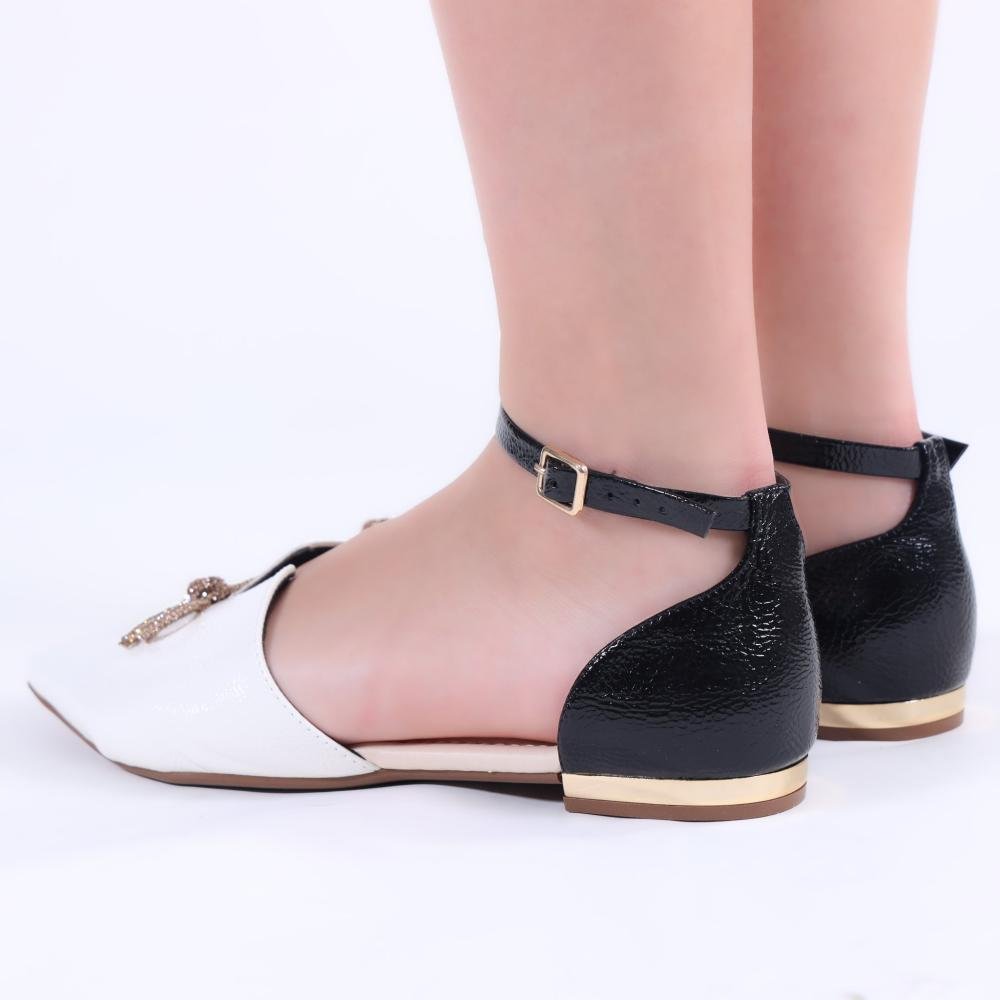 Sapatilha Feminina Zariff T2019-095 Branco/Preto Preto/Branco 5