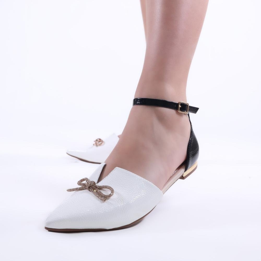 Sapatilha Feminina Zariff T2019-095 Branco/Preto Preto/Branco 8