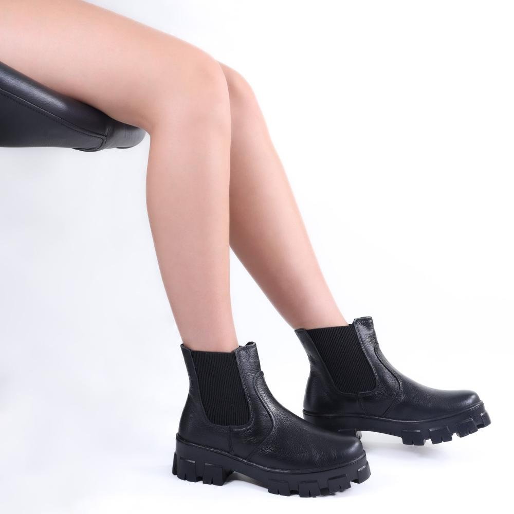 Coturno Feminino Zariff Chelsea 25202025 Preto Preto 3