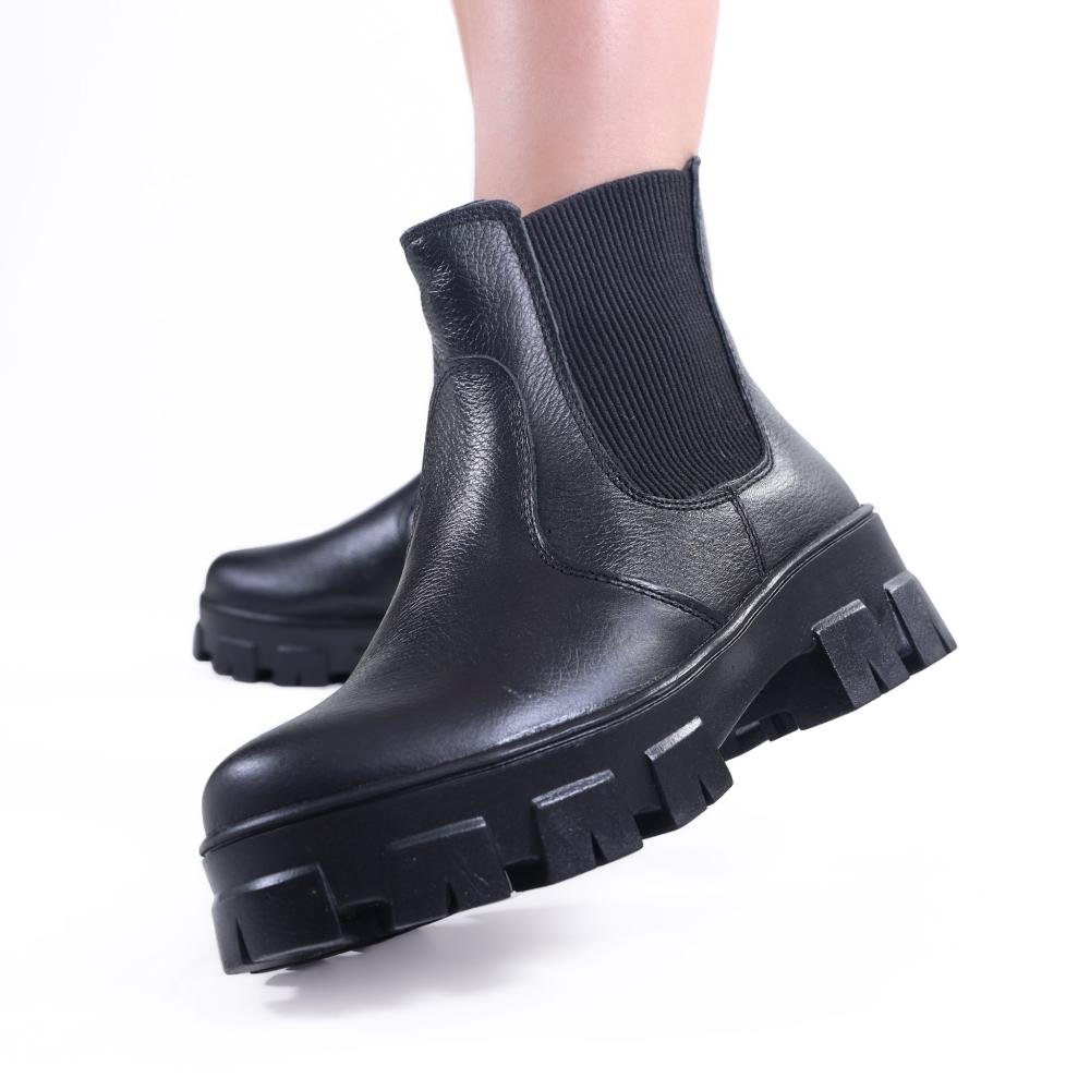 Coturno Feminino Zariff Chelsea 25202025 Preto Preto 7
