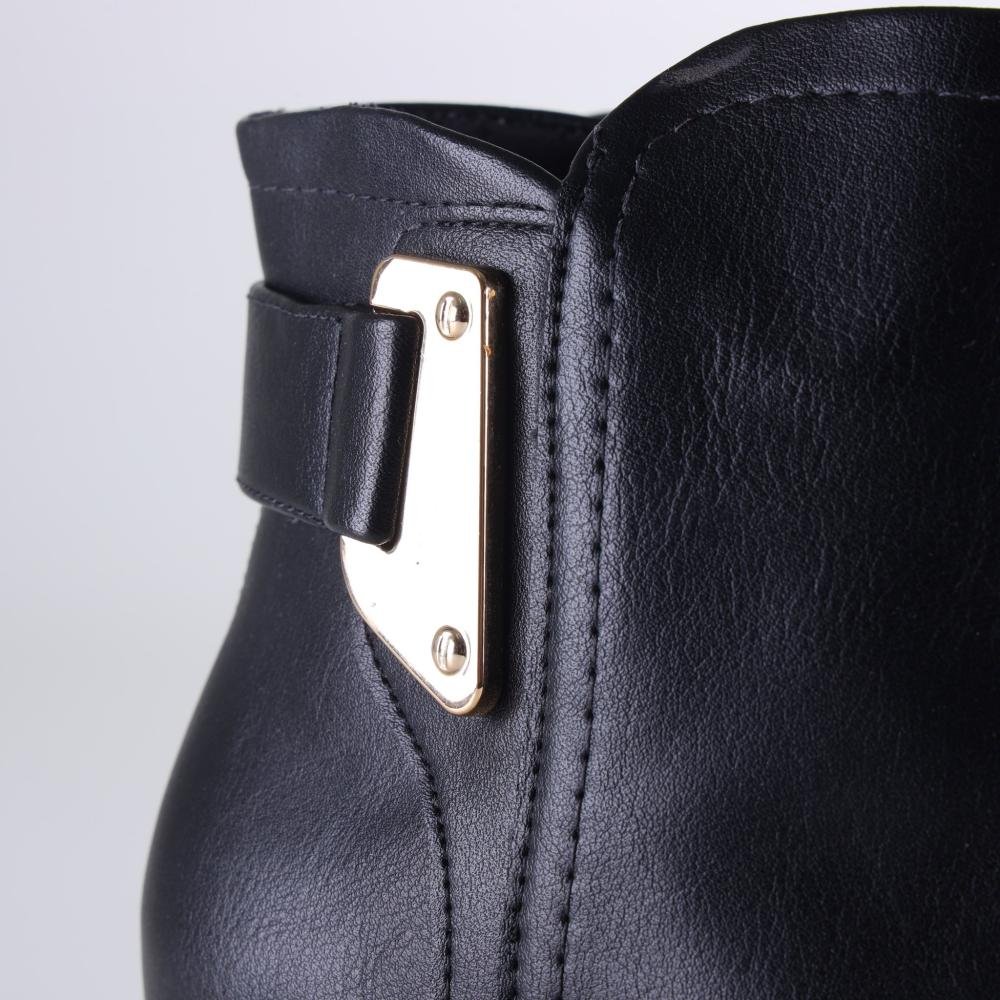 Bota Feminina Comfortflex 25-97301 Preto Preto 4