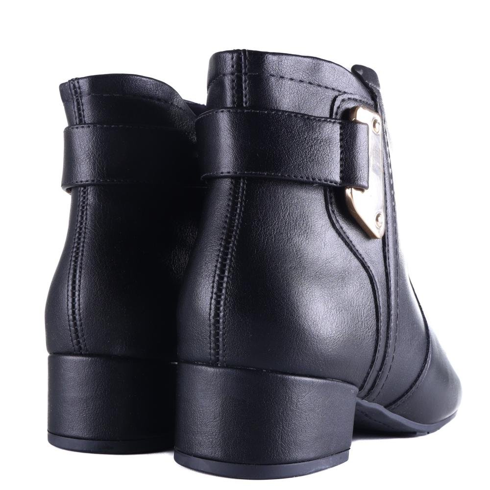 Bota Feminina Comfortflex 25-97301 Preto Preto 5