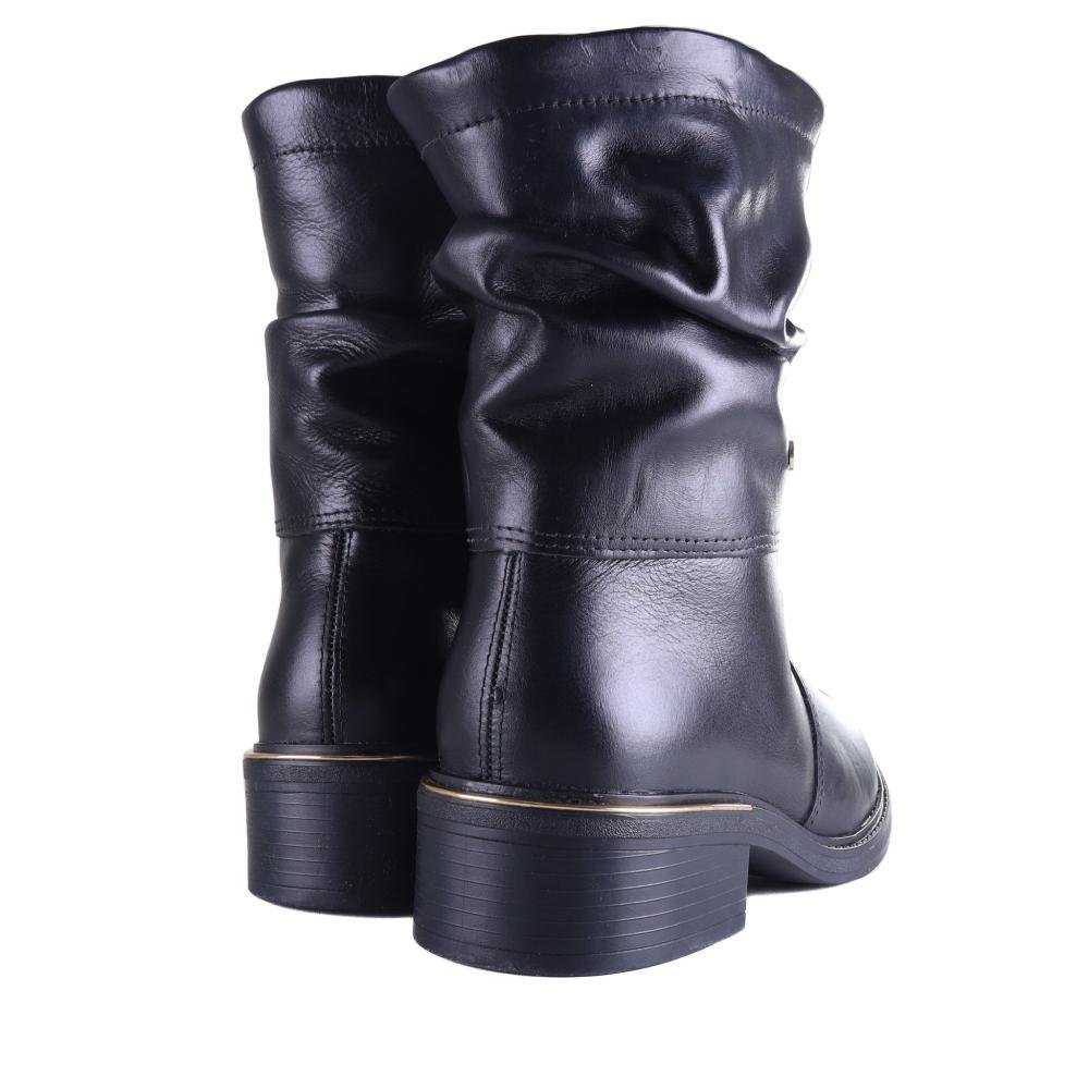 Bota Feminina Comfortflex Cano Médio 25-69304 Preto Preto 5