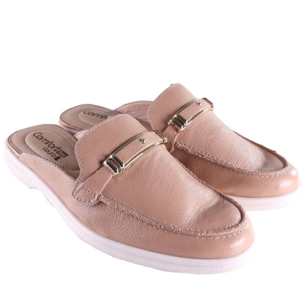 Mule Comfortflex Feminina 25-60331 Caqui Caqui 3