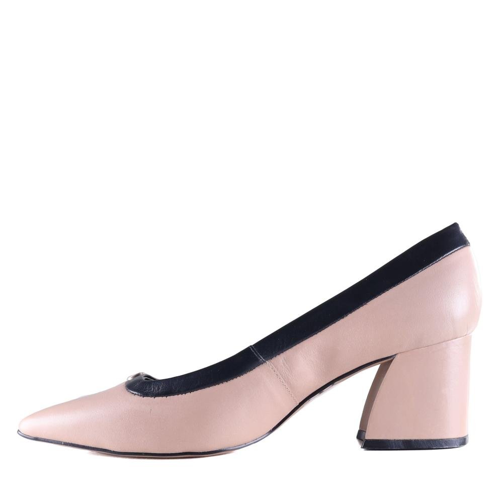 Scarpin Feminino Capodarte 4018853 Nude/Preto Nude/Preto 2