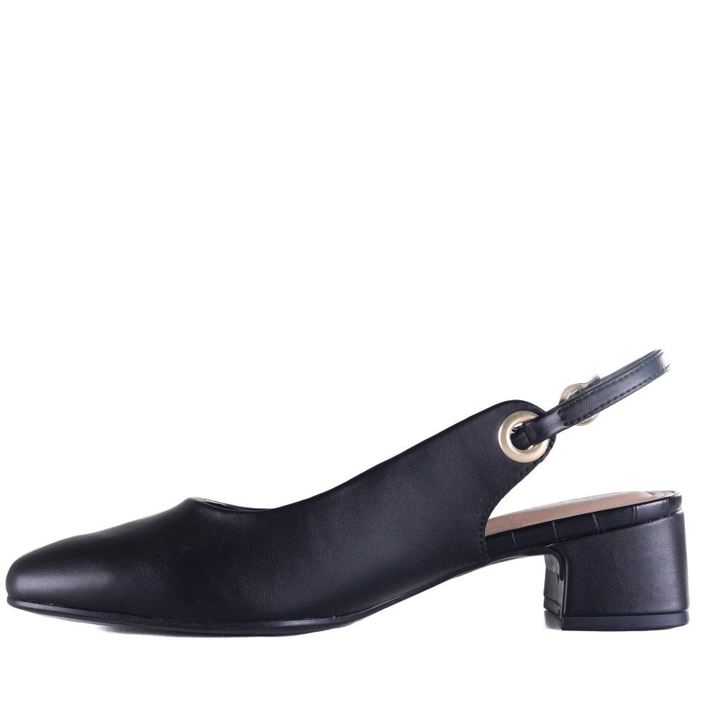 Sapato Feminino Comfortflex 25-98331 Preto Preto 2