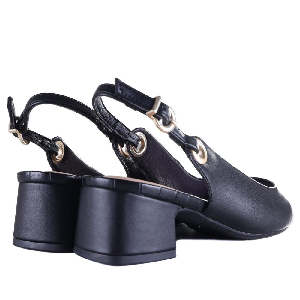 Sapato Feminino Comfortflex 25-98331 Preto Preto 4