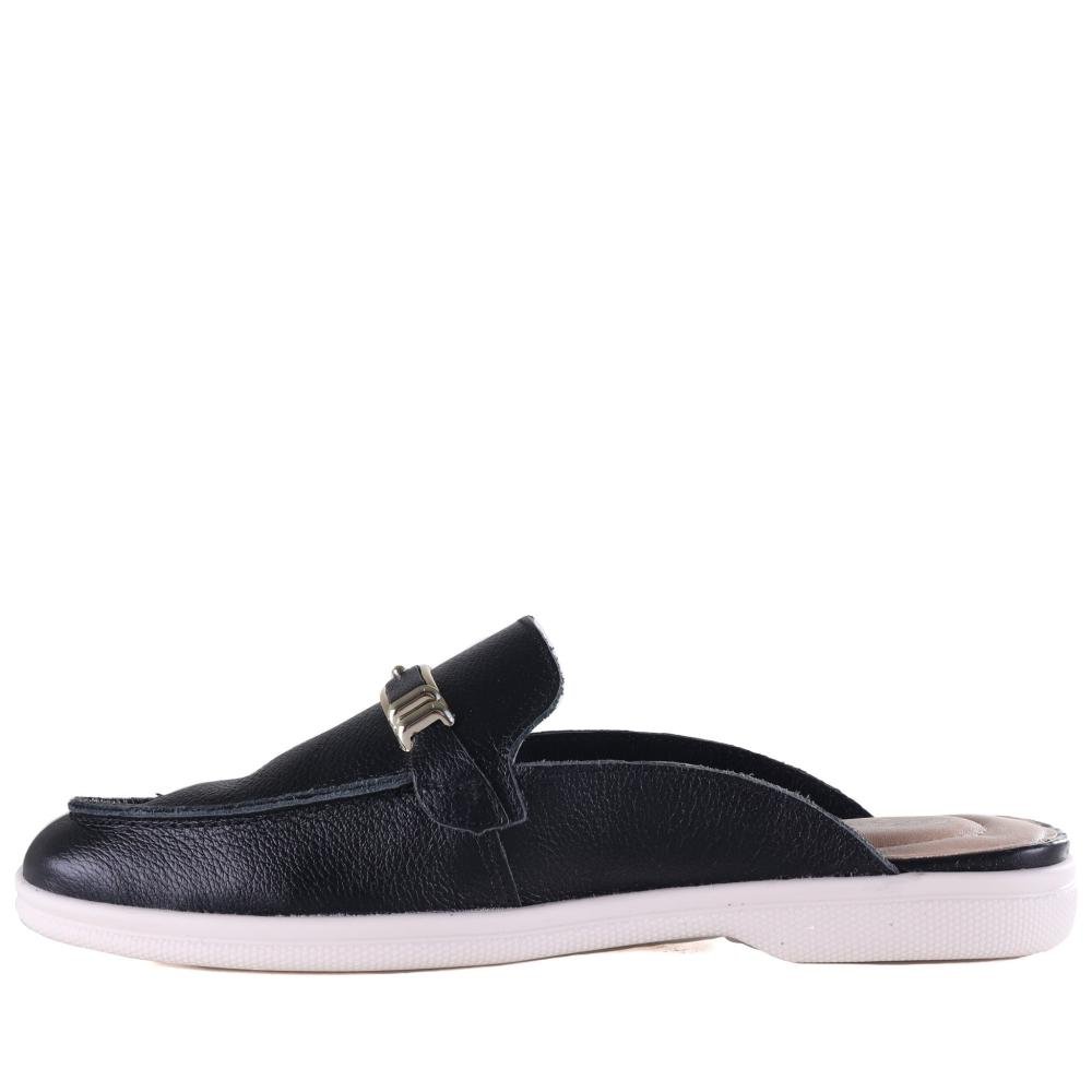 Mule Comfortflex Feminina 25-60331 Preto Preto 2