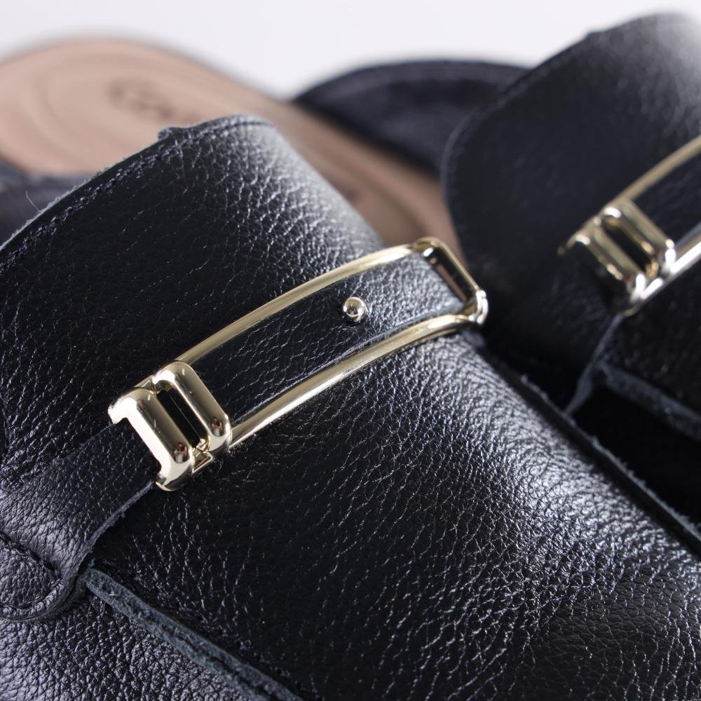 Mule Comfortflex Feminina 25-60331 Preto Preto 5