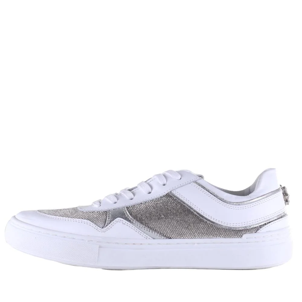 Tênis Feminino Zariff com Pedrarias Glw169 Branco/Prata Branco 2