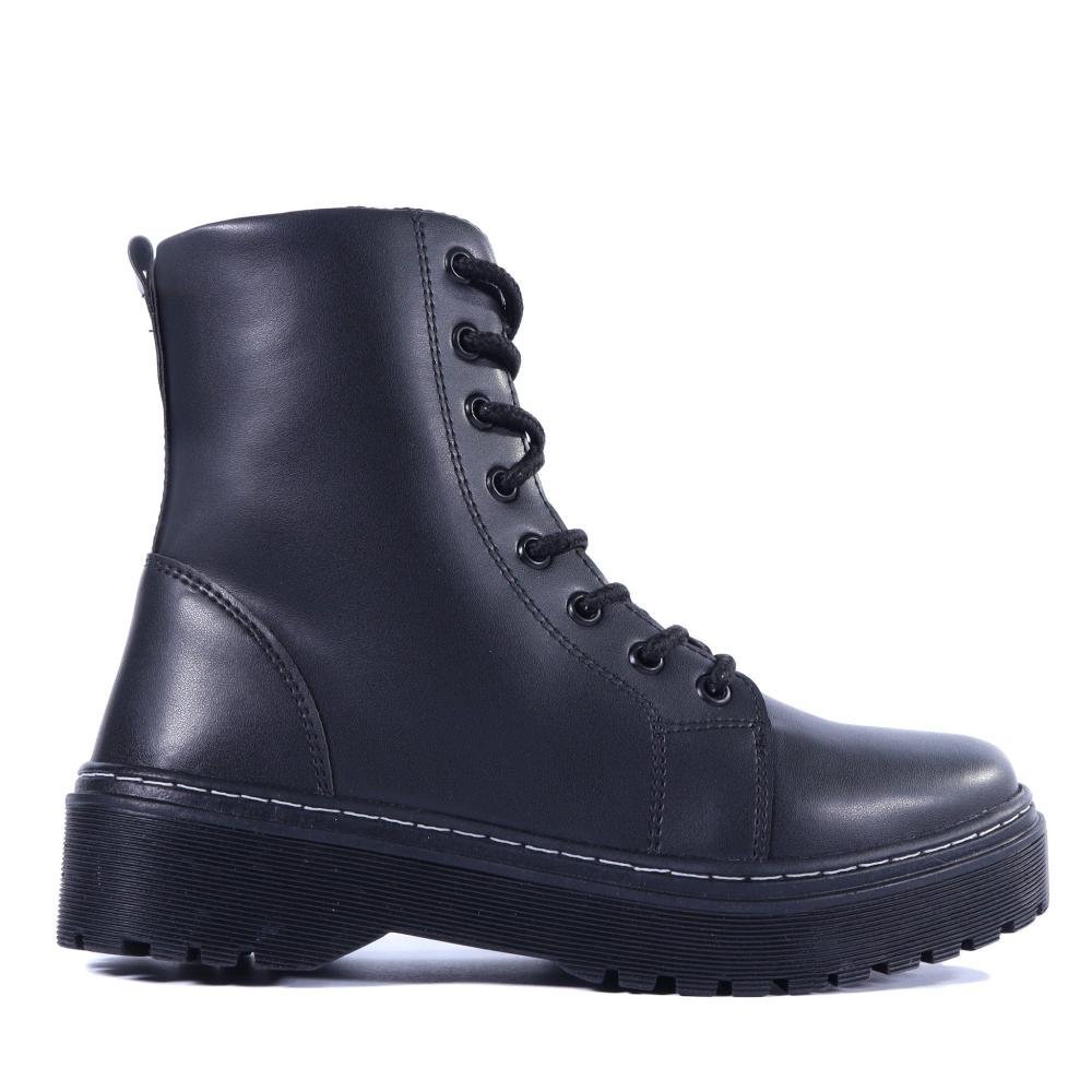 Bota Coturno Feminino Zariff 7000 Preto Preto 1