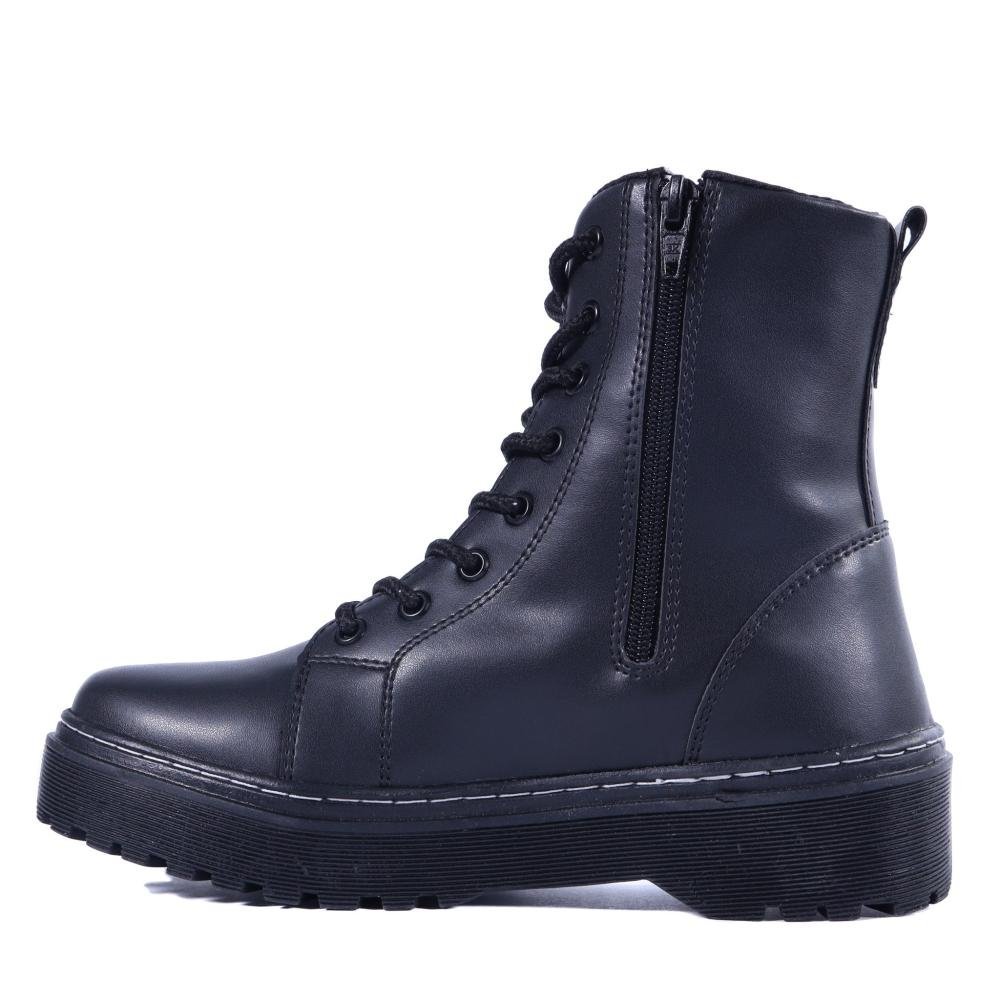 Bota Coturno Feminino Zariff 7000 Preto Preto 3