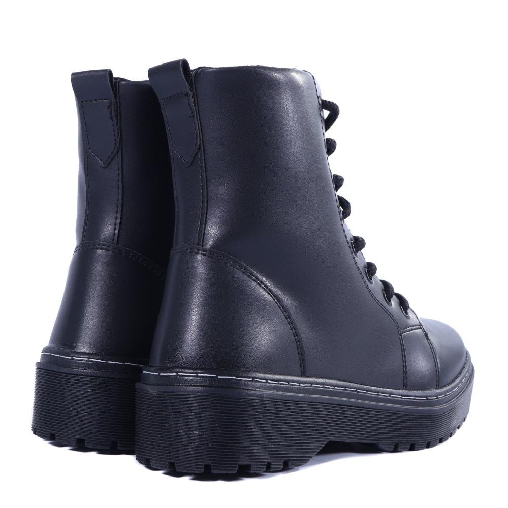 Bota Coturno Feminino Zariff 7000 Preto Preto 8