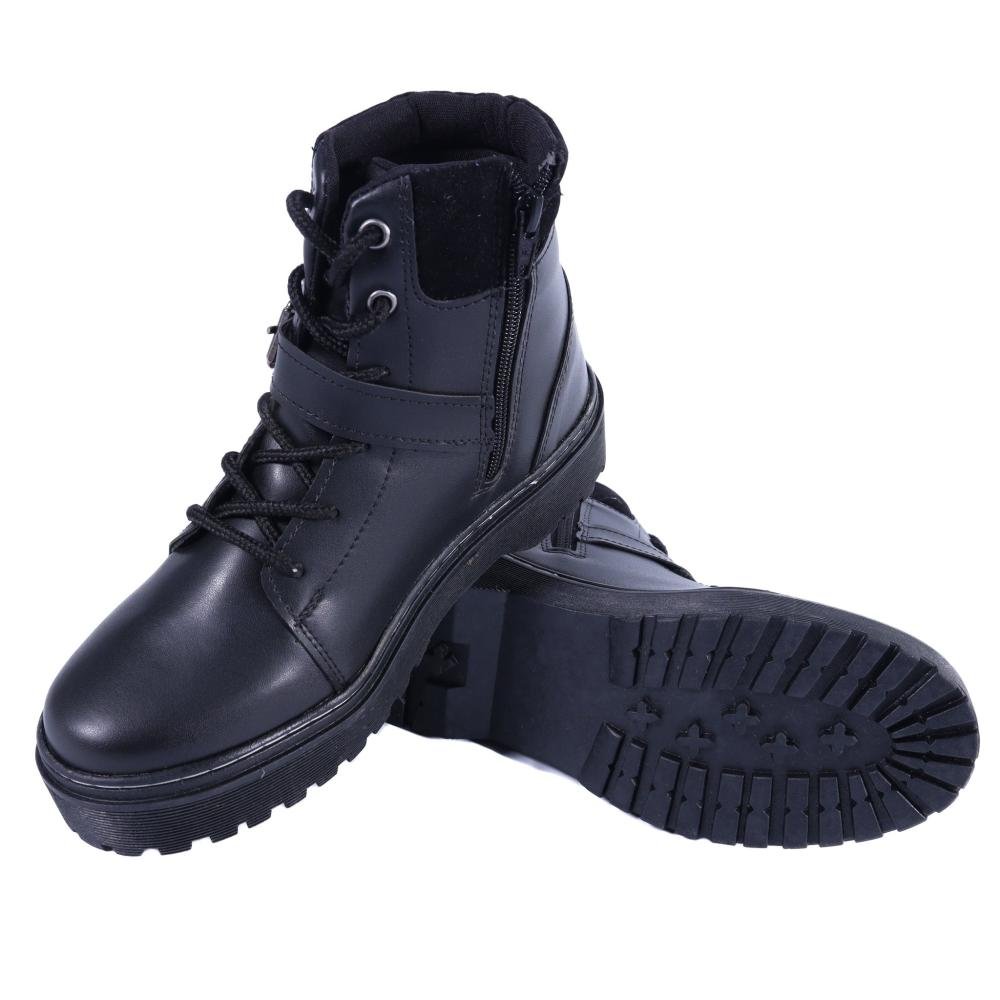 Coturno Feminino Zariff com Fivela 7015 Preto Preto 7