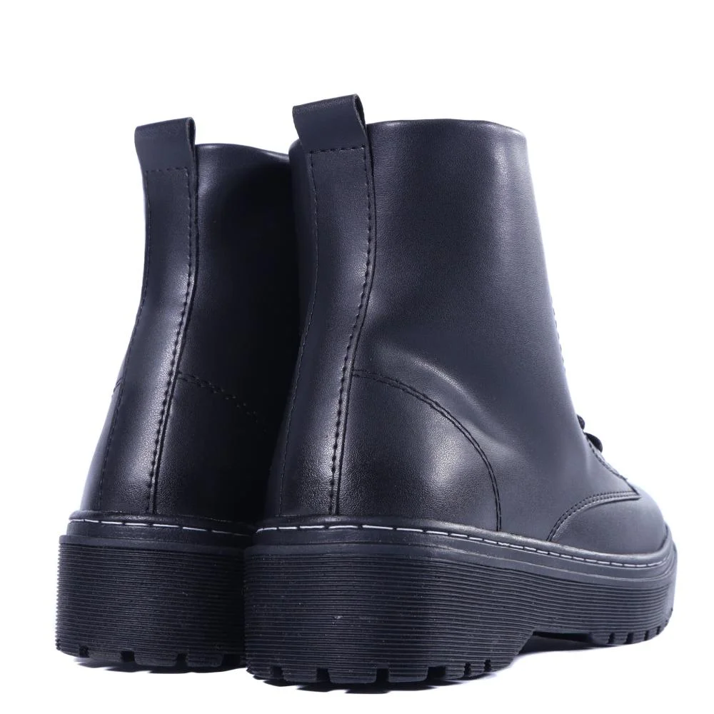 Coturno Feminino Zariff Cano Curto 7005 Preto Preto 5