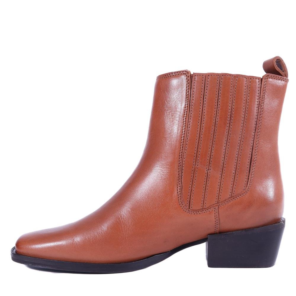 Bota Feminina Zariff Couro 433337 Camel Camel 2