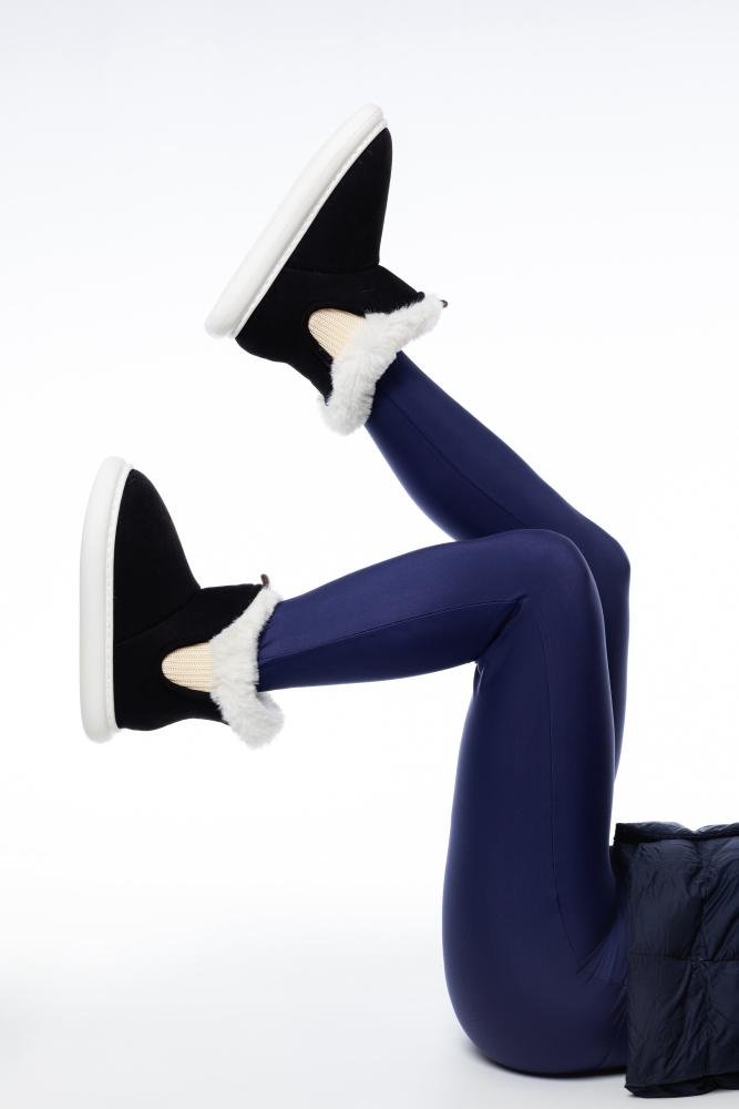 Pantufa Bota Feminina Flowfa Emma Preto Preto 13