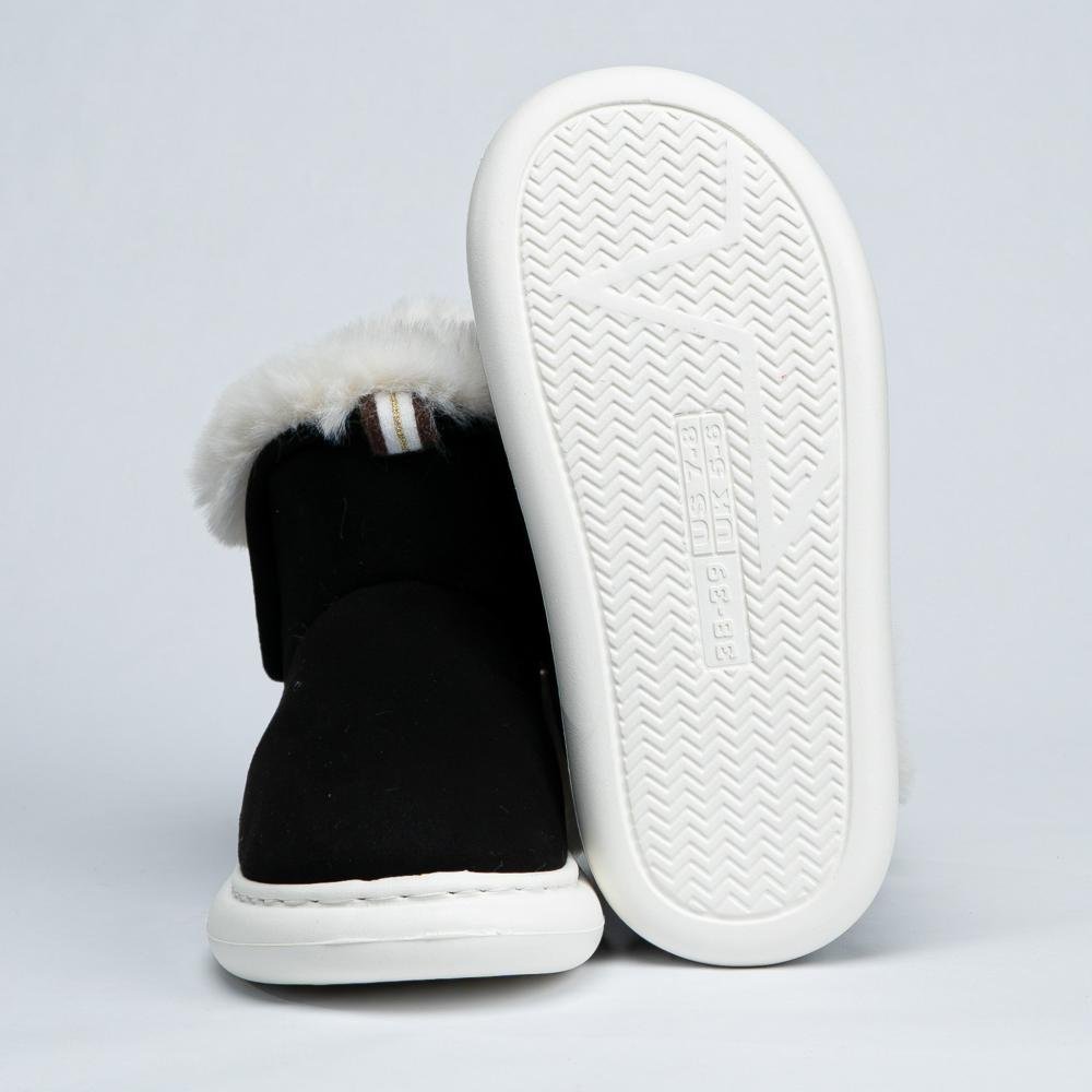 Pantufa Bota Feminina Flowfa Emma Preto Preto 9