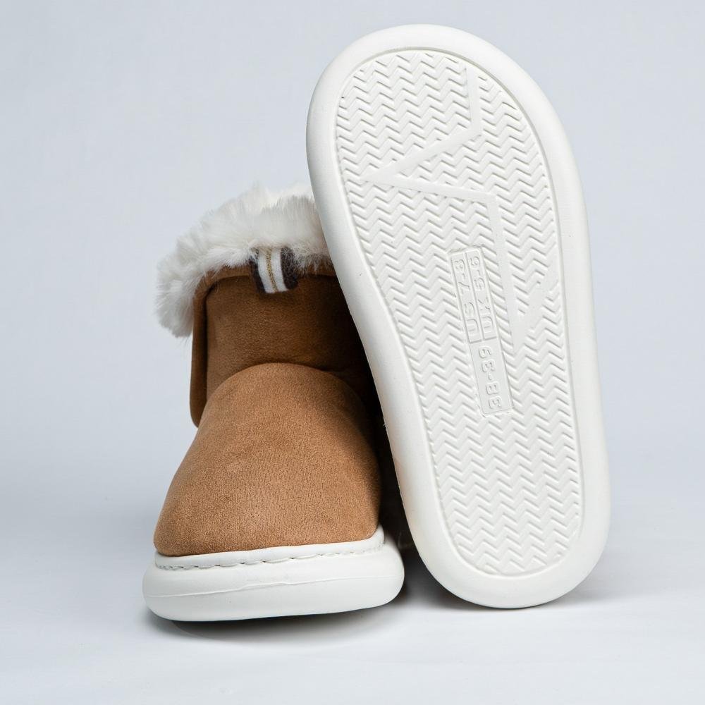 Pantufa Bota Feminina Flowfa Emma Caramelo Marrom 9