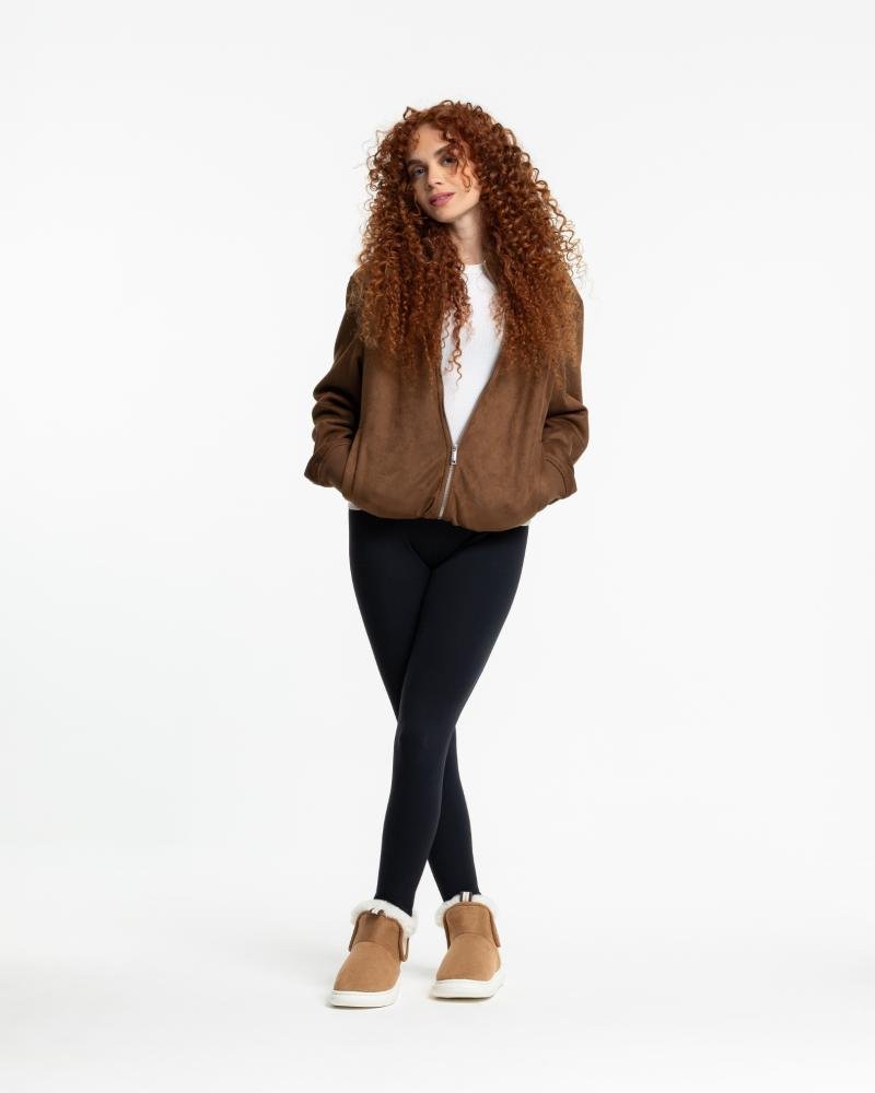 Pantufa Bota Feminina Flowfa Emma Caramelo Marrom 10